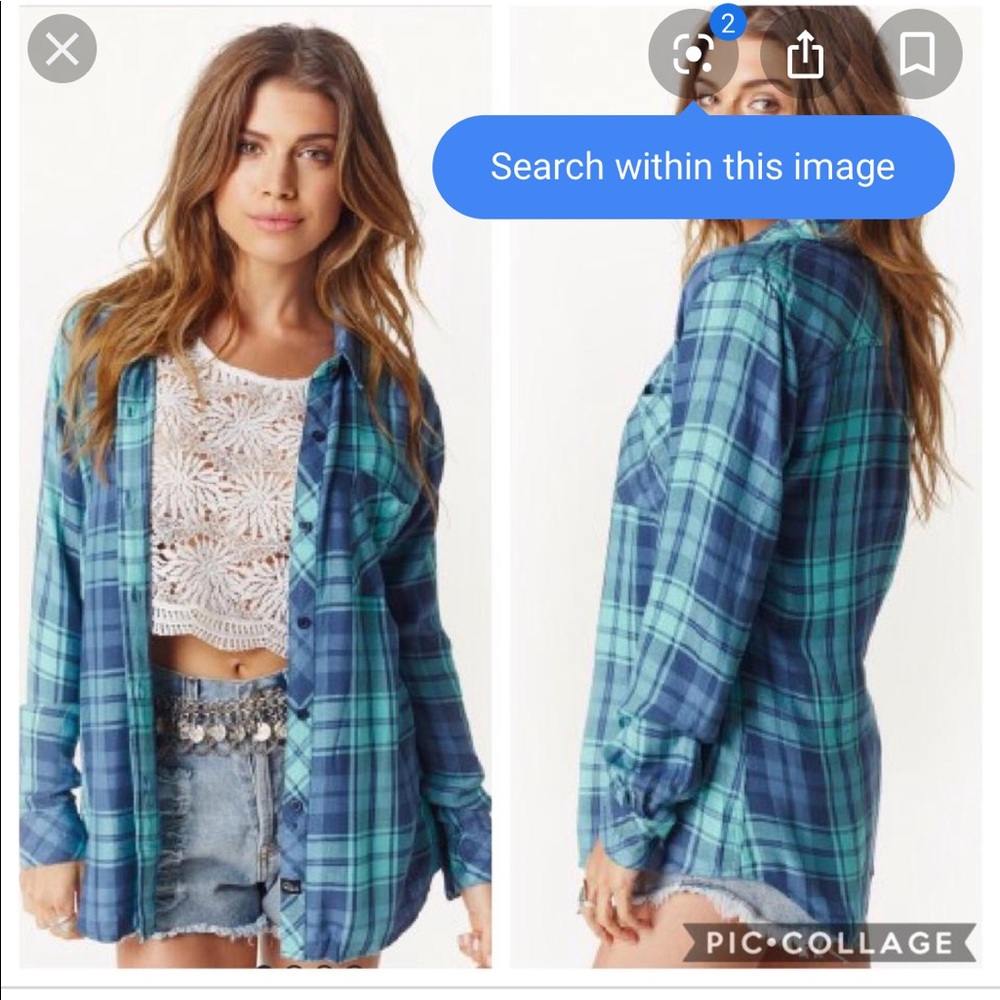 Hunter Opal Aqua Rails shirt